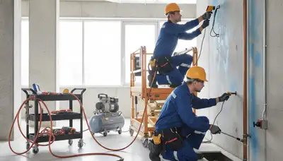 Tacoma, WA plumber inspecting leak detection equipment for hidden pipe leaks