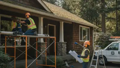 Tacoma, WA plumber servicing a plumbing repair for a local residential customer