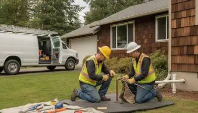 Plumber repairing pipes in Tacoma, WA for plumbing repair service
