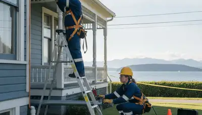 Tacoma, WA plumber repairing a residential plumbing issue for local plumbing service company