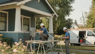 Tacoma, WA plumber repairing a residential pipe for fast plumbing repair service
