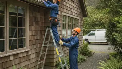 Plumber repairing pipe in Tacoma, WA for plumbing leak repair service