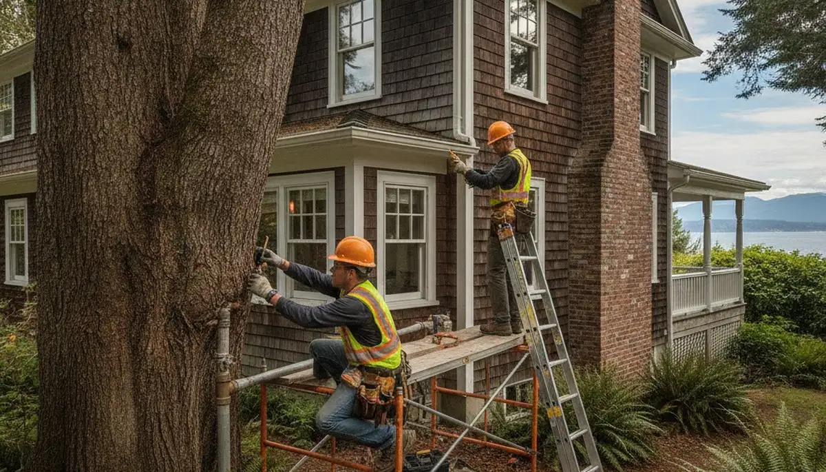 Tacoma, WA plumber repairing a residential plumbing line for local service call