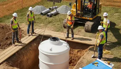 Tacoma, WA septic tank installation by professional plumbers for residential homes